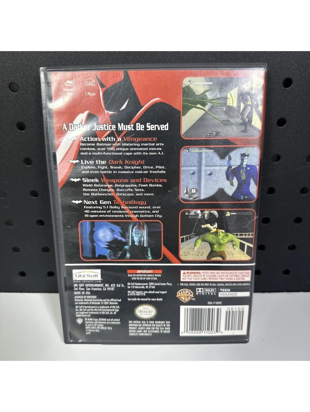 Batman Vengeance Nintendo GameCube Complete CIB + Reg Card Pristine Disc Tested